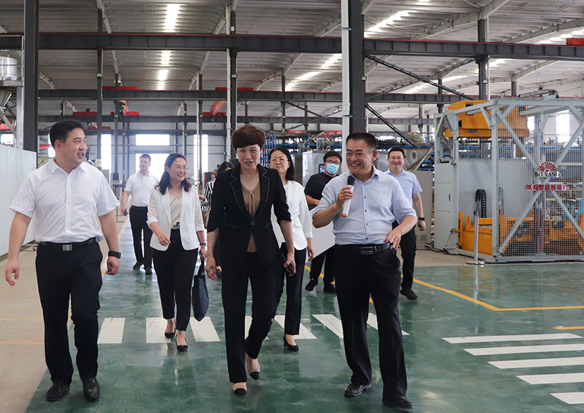 山東省總工會(huì)為博陽(yáng)機(jī)械“夏送清涼”