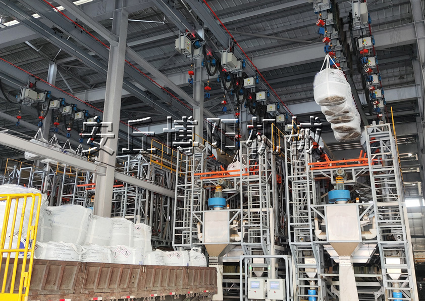 化工行業(yè)全自動噸袋拆包機(jī) 全自動噸包拆包機(jī)性能特點