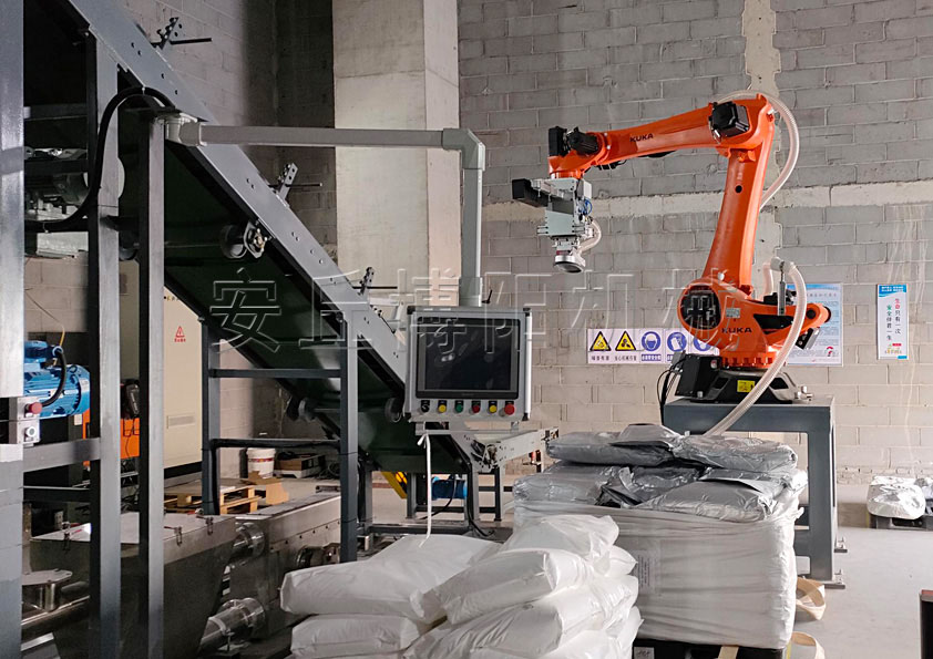 氧化鋅粉全自動(dòng)拆包機(jī)械手的工作流程和特點(diǎn)是什么？