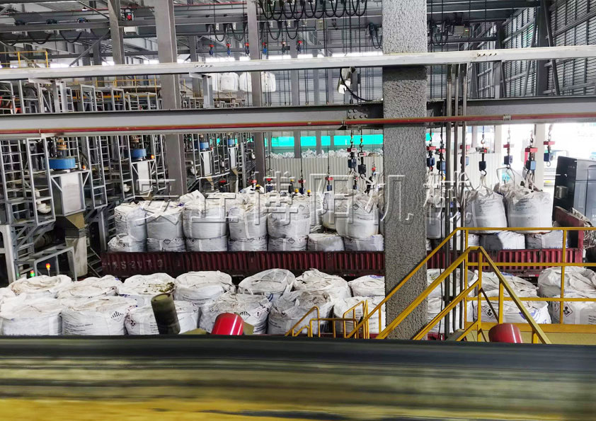 氫氧化鎳全自動(dòng)噸袋拆袋機(jī) 全自動(dòng)噸袋拆包機(jī)工作步驟和流程